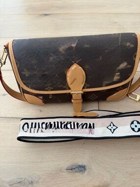 Monogram Crossbody Bag with Detachable Strap